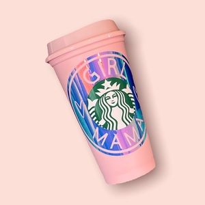 Starbucks holographic cup with color changing lid